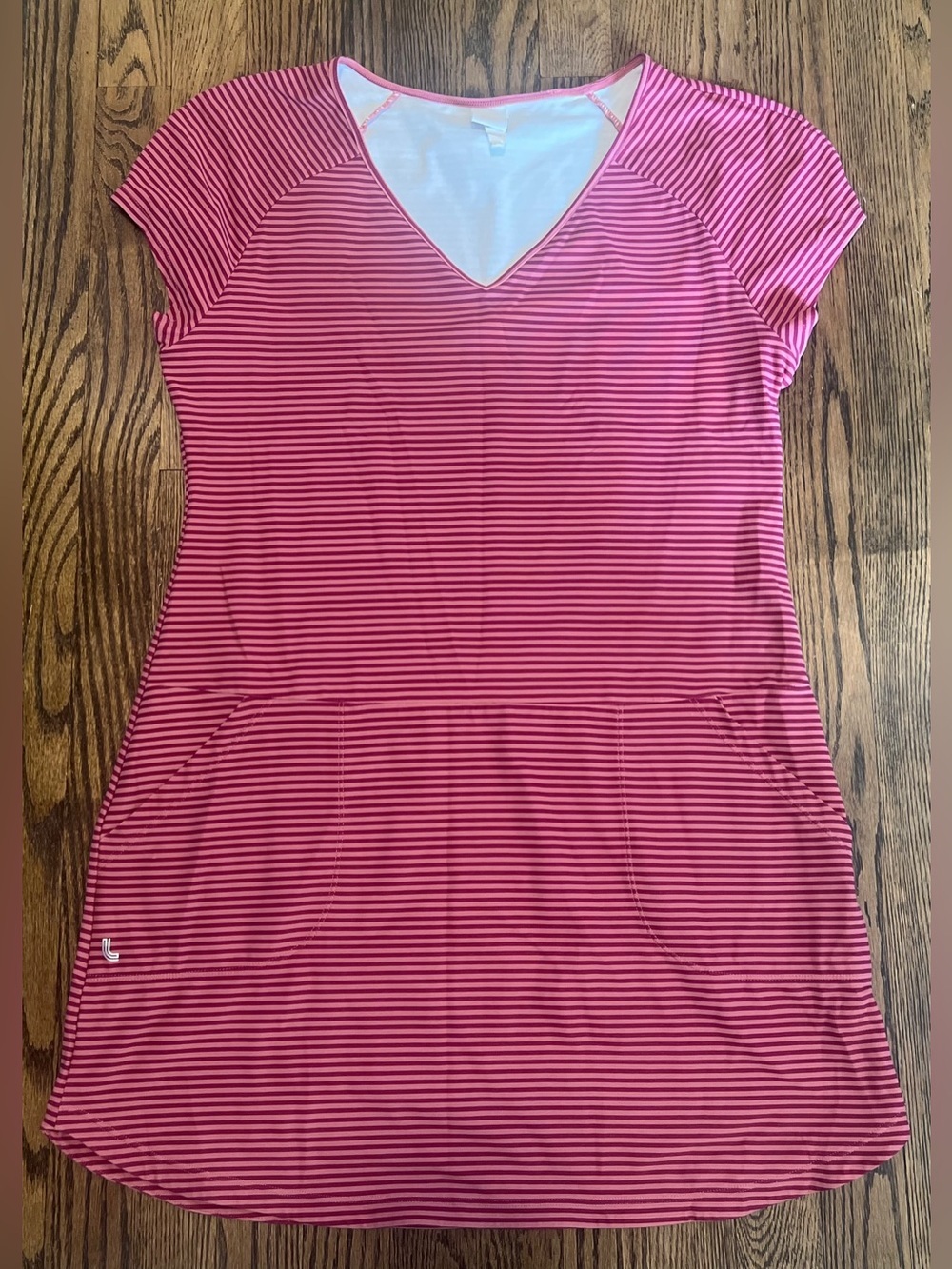 Lole Pink Striped Mini Dress